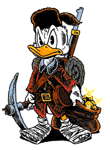 Gif Picsou chercheur d'or